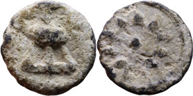 Late Roman / Byzantine period - Lead seal

12mm 1,72g
