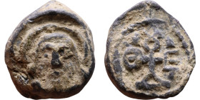 Late Roman / Byzantine period - Lead seal

14mm 4,90g