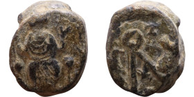Late Roman / Byzantine period - Lead seal

11mm 7,18g