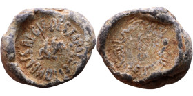 Late Roman / Byzantine period - Lead seal

13mm 3,28g