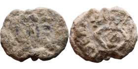 Late Roman / Byzantine period - Lead seal

18mm 4,70g