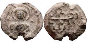 Late Roman / Byzantine period - Lead seal

22mm 8,38g