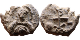 Late Roman / Byzantine period - Lead seal

18mm 4,08g