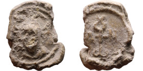 Late Roman / Byzantine period - Lead seal

13mm 5,43g