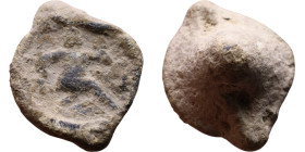 Late Roman / Byzantine period - Lead seal

14mm 5,39g