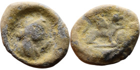 Late Roman / Byzantine period - Lead seal

18mm 4,31g