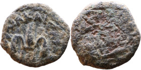 JUDAEA. Jerusalem mint. Porcius Festus (time of Nero, 59-62 AD). Bronze Prutah.

13mm 1,19g