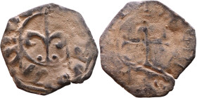 Middle Ages (X-XV century) – Bronze Coin

15mm 0,39g

Artificial sand patina