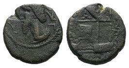 Macedon under the Romans, Kings of Osrhoene, Wa'el, 163-165 Edessa Bronze circa 163-165 - Ex CNG e-sale 572, 360.