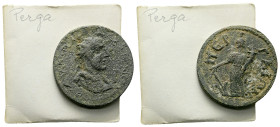 Pamphilia, Perge Gallienus, 253-268 (?) Bronze circa 253-268 - From the E.E. Clain-Stefanelli collection. Sold with original collector's ticket.