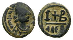 Justin I, 518-527 12 Nummi Alexandria circa 518-527