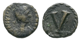 Justinian I, 527-565 Pentanummium Imitative (Sicilian ?) mint circa 527-565
