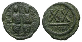 Justin II with Sophia 20 Nummi Rome circa 565-578 - Ex Naville Numismatics sale 84, 670.