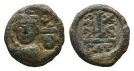 Heraclius with Heraclius Constantine, 610-641 Decanummium Catania circa 610-641