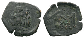Constans II, with Constantine IV, 641-668 Follis Syracuse circa 641-668