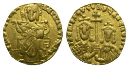 Basil I the Macedonian, with Constantine, 867-886 Solidus Constantinople circa 867-886