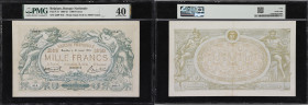 BELGIUM. Banque Nationale de Belgique. 1000 Francs, 13.1.1919. P-73. PMG Extremely Fine 40.