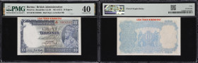 BURMA. Government of India - Burma. 10 Rupees, ND (1937). P-2a. Jhun&Rez 5.2.1B. PMG Extremely Fine 40.