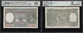 BURMA. Military Administration of Burma. 100 Rupees, ND (1945). P-29b. Jhun&Rez 5.12.2. PMG Very Fine 25.