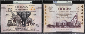 BURUNDI. Banque de la Republique du Burundi. 10,000 Francs, 2025. P-60a. Commemorative. PMG Superb Gem Uncirculated 68 EPQ.