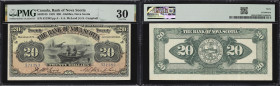 CANADA--CHARTERED BANKS. Bank of Nova Scotia. 20 Dollars, 2.1.1925. CH #550-28-18. PMG Very Fine 30.