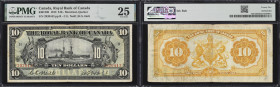 CANADA--CHARTERED BANKS. Royal Bank of Canada. 10 Dollars, 2.1.1913. CH #630-12-08. PMG Very Fine 25.
