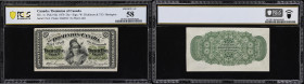 CANADA--DOMINION OF CANADA. Dominion of Canada. 25 Cents, 1.3.1870. DC-1c. PCGS Banknote Choice About Uncirculated 58.