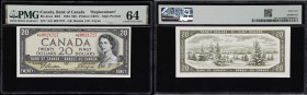 CANADA--BANK OF CANADA. Bank of Canada. 20 Dollars, 1954. BC-41aA. Replacement. PMG Choice Uncirculated 64.