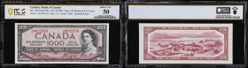 CANADA--BANK OF CANADA. Bank of Canada. 1000 Dollars, 1954. BC-44a. PCGS Banknote About Uncirculated 50.