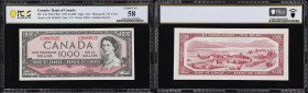 CANADA--BANK OF CANADA. Bank of Canada. 1000 Dollars, 1954. BC-44e. PCGS Banknote Choice About Uncirculated 58.