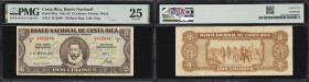 COSTA RICA. Lot of (5). Banco Nacional de Costa Rica. 2 Colones, 1943-45. P-201a & 201d. PMG Very Fine 25 to Choice Very Fine 35 EPQ.