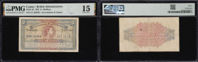 CYPRUS. Government of Cyprus. 5 Shillings, 1.9.1952. P-30. PMG Choice Fine 15.