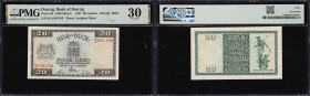 DANZIG. Bank of Danzig. 20 Gulden, 1.11.1937. P-63. CM#G53b. PMG Very Fine 30.