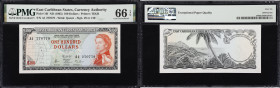 EAST CARIBBEAN STATES. East Caribbean Currency Authority. 100 Dollars, ND (1965). P-16f. PMG Gem Uncirculated 66 EPQ.