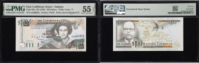 EAST CARIBBEAN STATES / ANTIGUA. Eastern Caribbean Central Bank. 100 Dollars, ND (1993). P-30a. PMG About Uncirculated 55 EPQ.