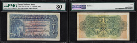 EGYPT. National Bank of Egypt. 1 Pound, 5.10.1915. P-12a. PMG Very Fine 30.