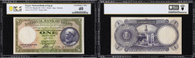 EGYPT. National Bank of Egypt. 1 Pound, 10.1.1930. P-20. PCGS Banknote Extremely Fine 40.