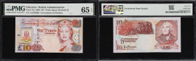GIBRALTAR. Lot of (5). Government of Gibraltar. 10, 20, & 50 Pounds, 2004-06. P-31a, 32a, 33a, & 34a. PMG Gem Uncirculated 65 EPQ to Superb Gem Uncirc...