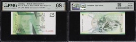 GIBRALTAR. Lot of (7). Government of Gibraltar. 5, 10, 20, 50, & 100 Pounds, 2011-20 & 2015 (ND 2017). P-35, 36b, 37, 38b, 39, 40a, & 42a. PMG Gem Unc...