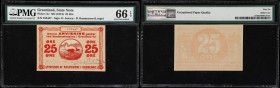 GREENLAND. Lot of (2). Styrelsen af Kolonierne i Gronland. 25 Ore, ND (1913). P-11c. PMG Gem Uncirculated 66 EPQ.