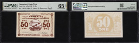 GREENLAND. Styrelsen af Kolonierne i Gronland. 50 Ore, ND (1913). P-12d. PMG Gem Uncirculated 65 EPQ.