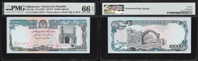 AFGHANISTAN. Da Afghanistan Bank. 10,000 Afghanis, ND (1993). P-63a. PMG Gem Uncirculated 66 EPQ.