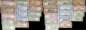 AFGHANISTAN. Lot of (14). Da Afghanistan Bank. 10, 20, 50, 100 & 1000 Afghanis, Mixed Dates. P-Various. Very Good to About Uncirculated.