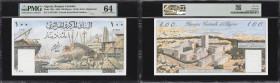 ALGERIA. Banque Centrale d'Algerie. 100 Dinars, 1.1.1964. P-125a. PMG Choice Uncirculated 64.