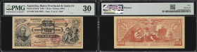 ARGENTINA. Banco Provincial de Santa Fe. 1 Peso, 8.1.1894. P-S1201b. PMG Very Fine 30.