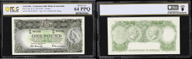 AUSTRALIA. Commonwealth Bank of Australia. 1 Pound, ND (1953). P-30a. R33. PCGS Banknote Choice Uncirculated 64 PPQ.