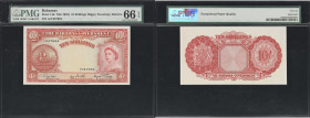 BAHAMAS. Bahamas Government. 10 Shillings, ND (1953). P-14d. PMG Gem Uncirculated 66 EPQ.