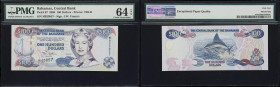 BAHAMAS. Central Bank of the Bahamas. 100 Dollars, 2000. P-67. PMG Choice Uncirculated 64 EPQ.