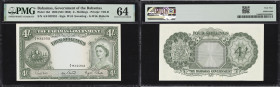 BAHAMAS. Lot of (3). Bahamas Government & Central Bank of the Bahamas. 4 Shillings, 3 & 100 Dollars, 1936 (ND 1963) & 2009-19. P-13d, 76, & Unlisted. ...