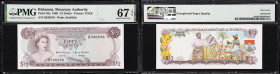BAHAMAS. Lot of (9). Mixed Banks. 1/2, 1, & 3 Dollars, 1965-74. P-18a, 26a, 35a, & 44a. PMG Gem Uncirculated 66 EPQ to Superb Gem Uncirculated 67 EPQ.